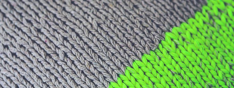 Empty calm workspace with neon lime accents